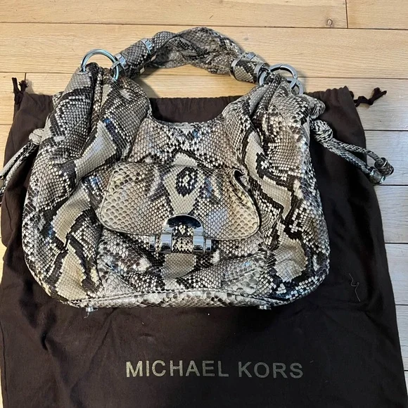 Hobo Bag Michael Kors Python Bag Michael Kors Bags Michael Kors